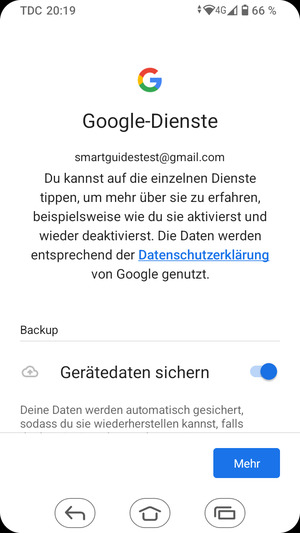Wählen Sie Mehr