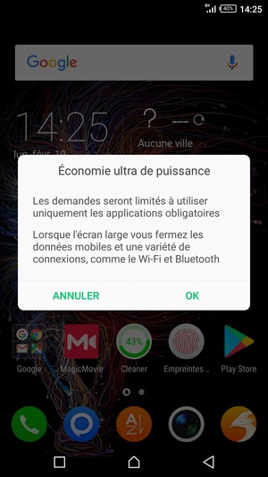 Sélectionnez OK