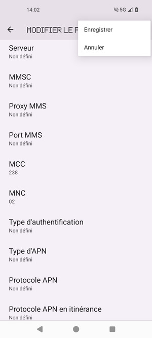 Sélectionnez Enregistrer
