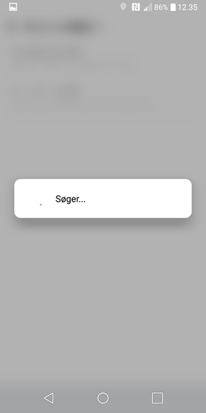 Afvent at søgningen er afsluttet