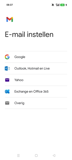 Selecteer Google