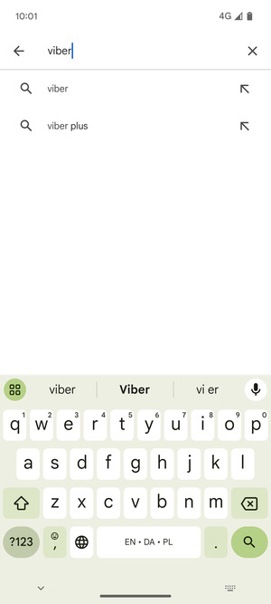 Enter the app name and select Search