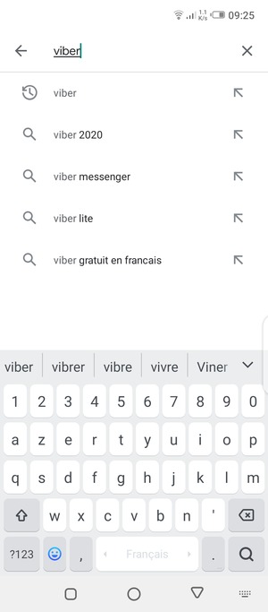 Saisissez le nom de l'appli et sélectionnez Rechercher