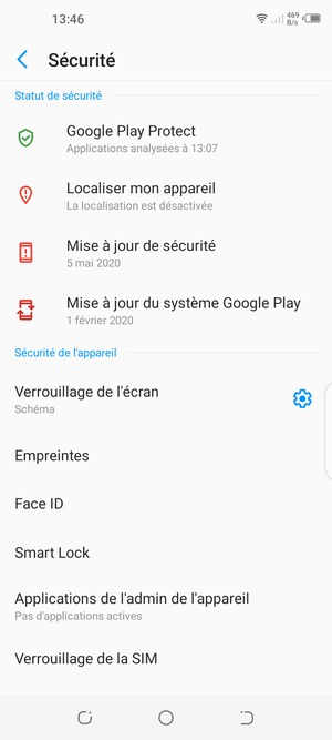 Votre téléphone est maintenant sécurisé par un écran de verrouillage