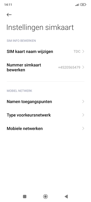 Selecteer Type voorkeursnetwerk