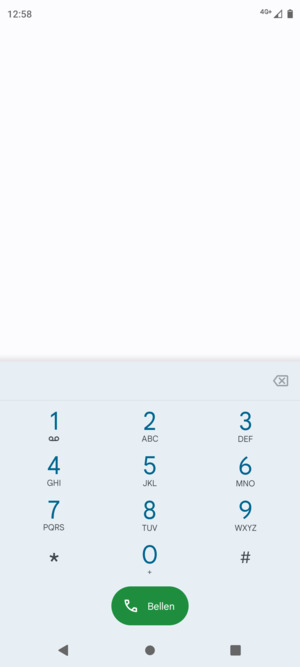 Klik op nummer 1 en houd dit vast