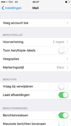 Selecteer Voeg account toe