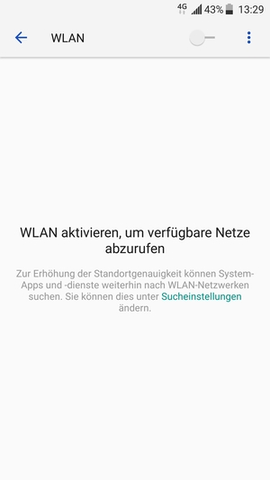 Schalten Sie WLAN ein