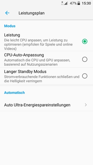 Schalten Sie CPU-Auto-Anpassung ein