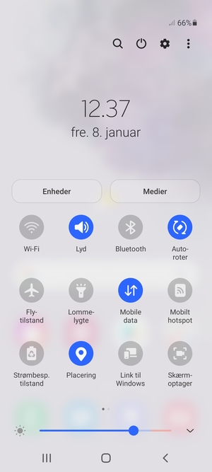 Slå Placering fra