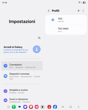 Il tuo telefono è ora stato configurato per gli MMS