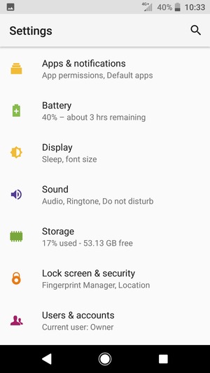Return to the Settings menu and select Battery