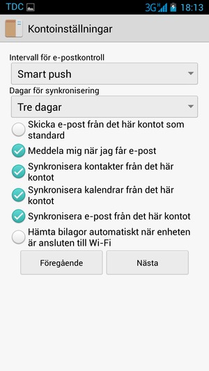 Välj Nästa