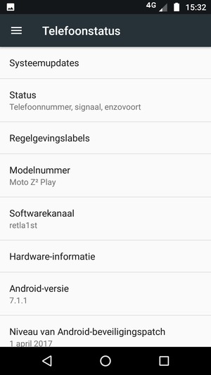 Selecteer Systeemupdates