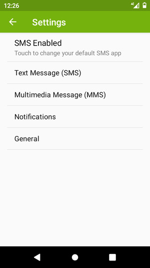 Select Text Message (SMS)