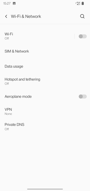 Select Wi-Fi