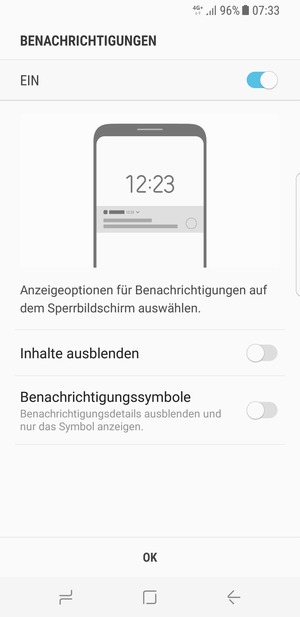 Wählen Sie die gewünschte Option und wählen Sie OK