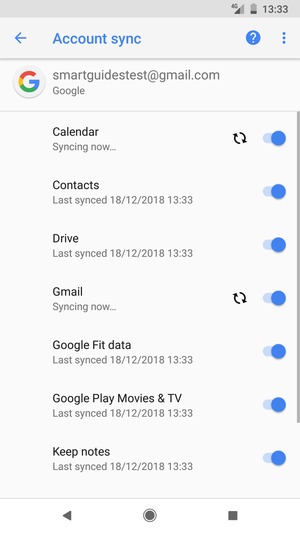 Your contacts from Google will now be synced to your phone