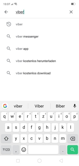 Geben Sie den Namen der App ein und wählen Sie Suchen