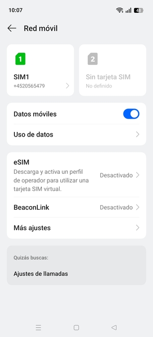 Seleccione eSIM