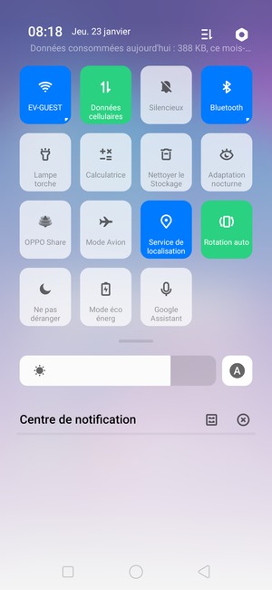 Désactiver le Wi-Fi et le Bluetooth