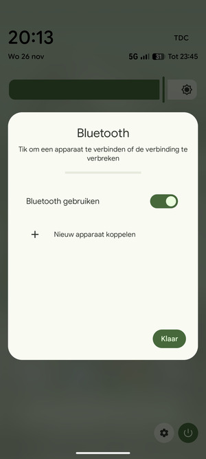 Schakel Bluetooth gebruiken uit
