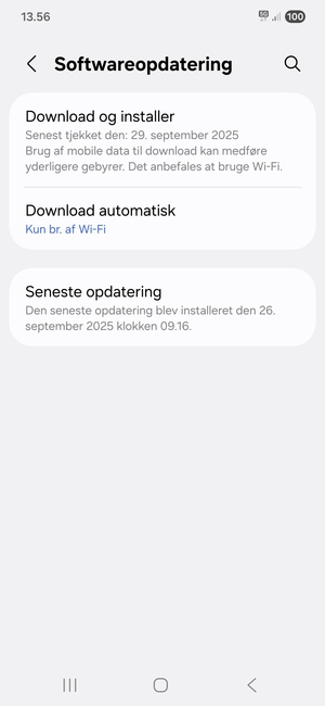 Vælg Download og installer