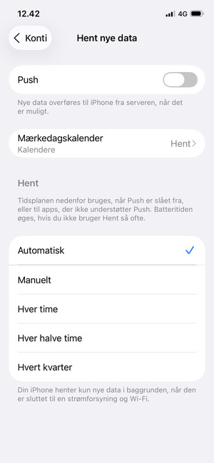 Slå Push fra