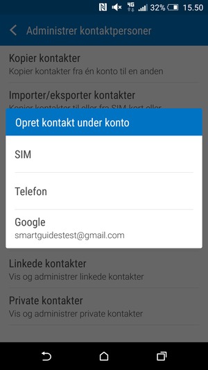 Vælg Google