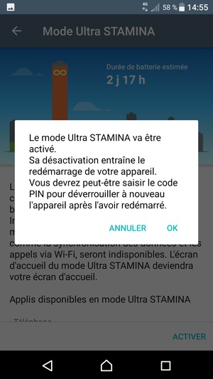Sélectionnez OK