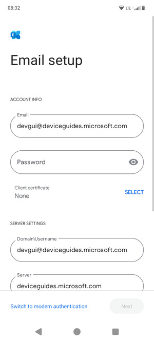 Enter your password