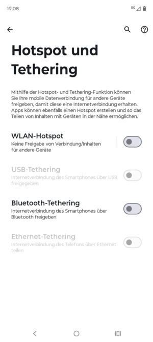 Wählen Sie WLAN-Hotspot