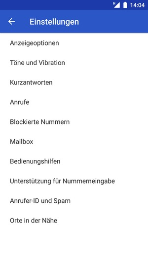 Wählen Sie Mailbox