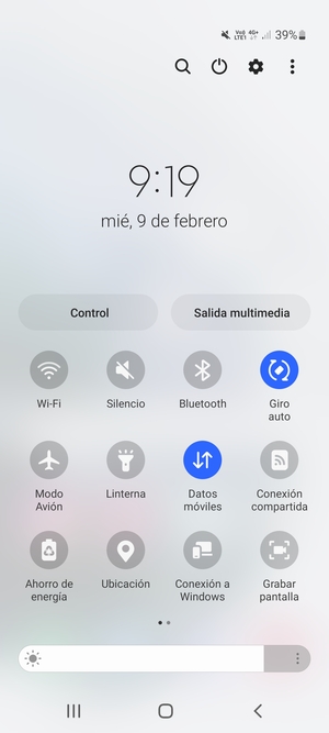 Seleccione Silencio para volver al modo de sonido