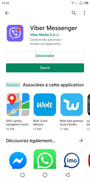 Sélectionnez Ouvrir