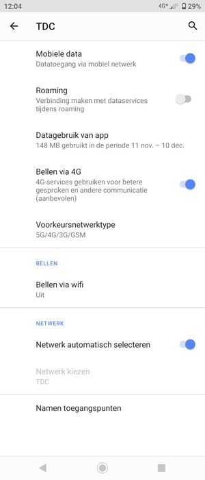 Selecteer Namen toegangspunten