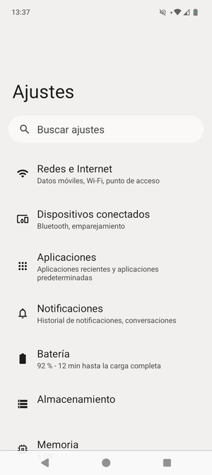 Seleccione Redes e Internet