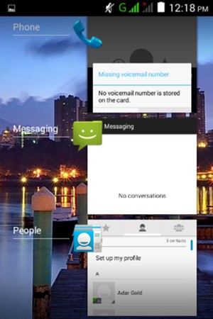 Swipe apps to the right to close them