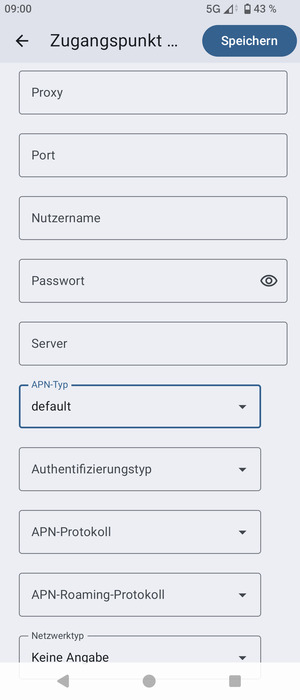 Wählen Sie Speichern