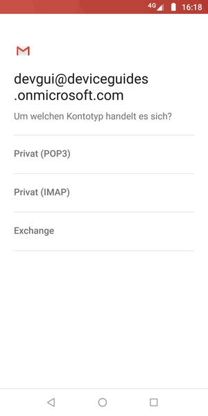 Wählen Sie Exchange