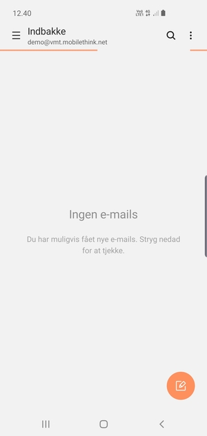 Din konto er klar til brug