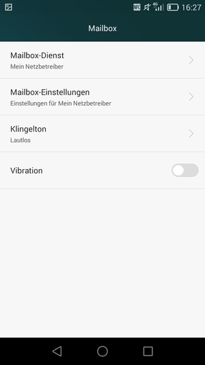 Wählen Sie Mailbox-Einstellungen