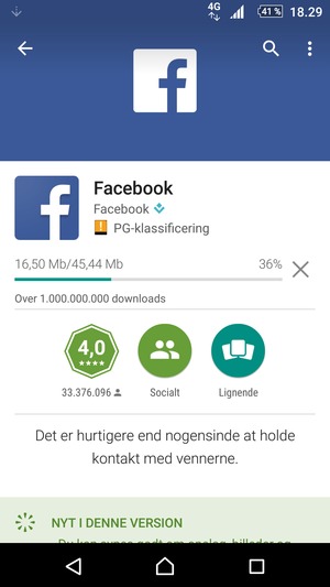 Afvent at installeringen er afsluttet