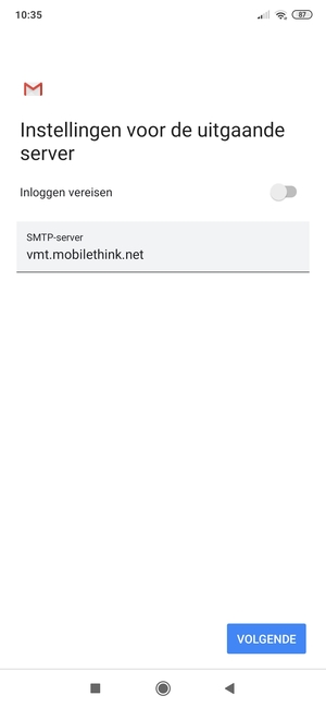 Schakel Inloggen vereisen uit en selecteer VOLGENDE