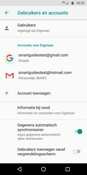 Selecteer uw Google-account
