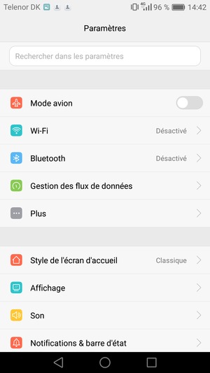 Sélectionnez Wi-Fi