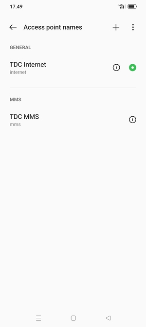 Select the Menu button