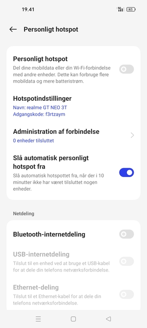 Vælg Hotspotindstillinger