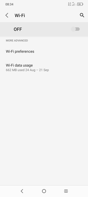 Turn Wi-Fi on