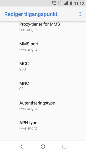 Bla ned og skriv inn MMS-informasjon